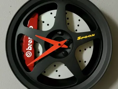 Mags Wall Clock Spoon 3D print model