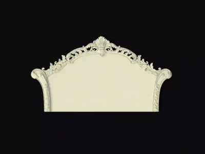 bed headboard 3D model 3