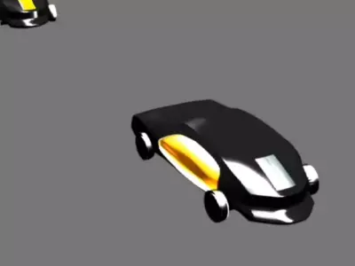 3d vfx composting car racing 3D model