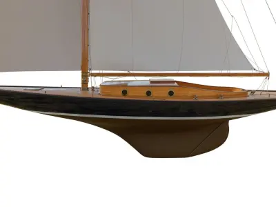  60ft Classical Sailing Yacht Elise 3D model