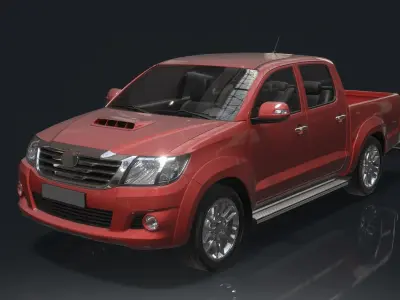 Toyota car Low-poly 3D model