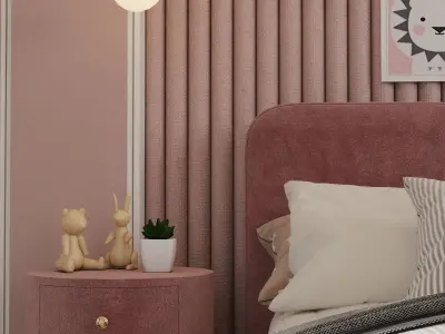 Girl Bedroom Scene  3D model
