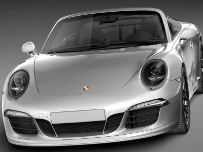 Porsche 911 Carrera GTS Cabrio 2016 3D model