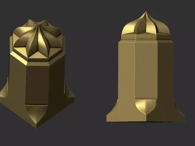 Geometric Column 3D model