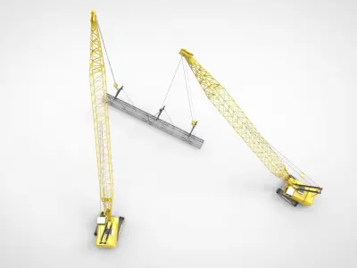 Crane Caisson 3D model