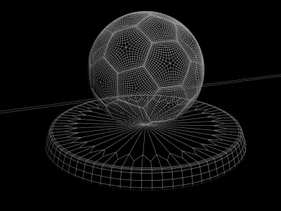 Official 1982 FIFA World Cup Adidas Football on stand Free 3D model