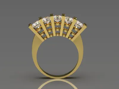 bride diamond jewelry ring jr00088 3D print model