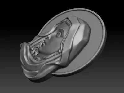 Virgin Mary 11 3D print model