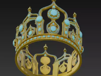 Golden Crown 3d model 3D model