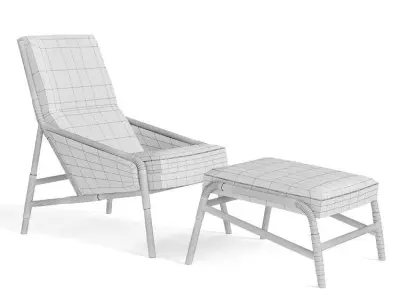 Bruno M d Bilbao Armchair 3D model