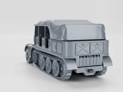 Sd Kfz 8 DB9 Zugkraftwagen 12t 3D print model