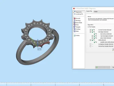 Sun ring model 626 3D print model