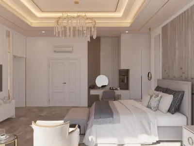 LUXURY MASTER BEDROOM 3D model