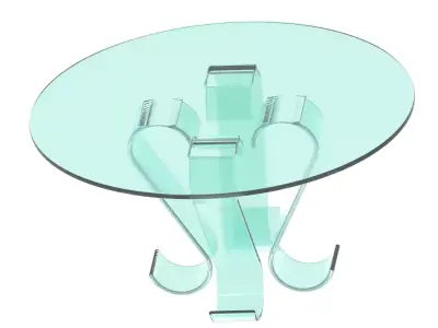 Premium Elliptical Table 3D print model