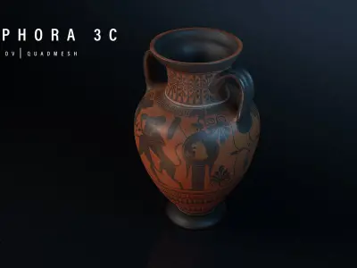 Ancient Greek Amphora Free 3D model