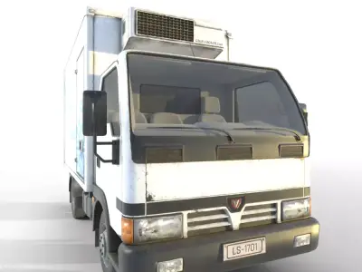 Light Truck Refrigerated 3D model