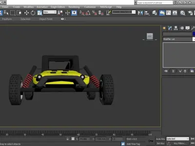 Buggy Car Low-poly 3D model