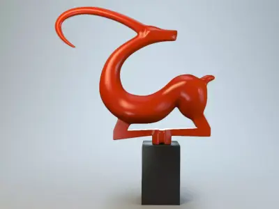 Sculpture Capricorn 2 P 3D print model