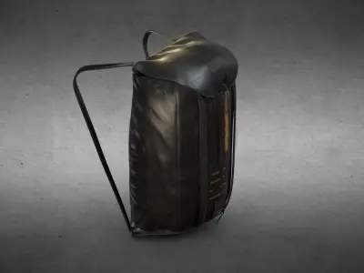 Parachute Bag PBR Lowpoly Low-poly 3D model