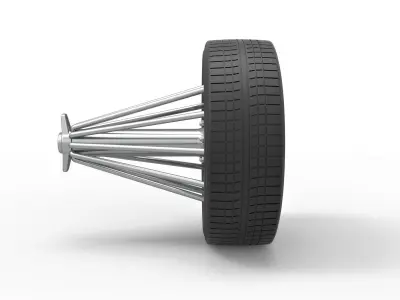 Slab wheel Scale 1 to 10 3D print model