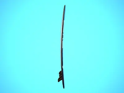 SURF BOARD 05 CARTOON STYLIZED Low-poly 3D model