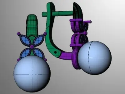 Earrings 42 3D print model