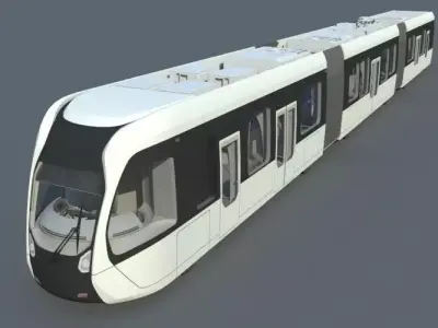  city tram 3D model