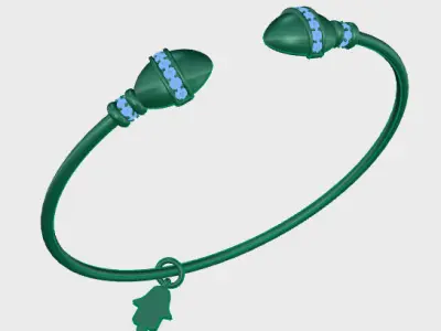 Tazzarine Diamond Bracelet Model 1 3D print model