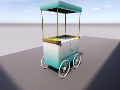 Ice Scream cart 3D model