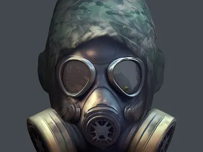 Helmet 3d model military combat Military Low-poly Low-poly Low-poly 3D model order