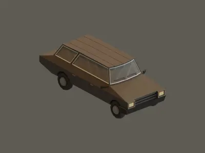Low Poly Vehicles Low-poly 3D model buy