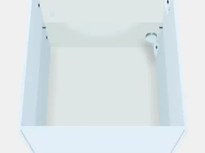 KALLAX Insert with glass door Low-poly 3D model