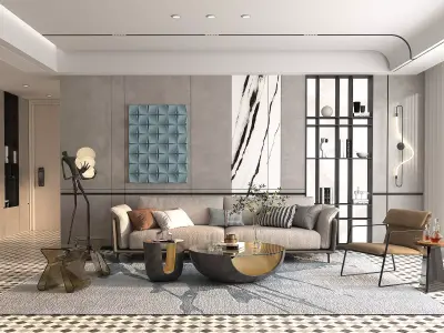 Living Room Scene 11 3D model