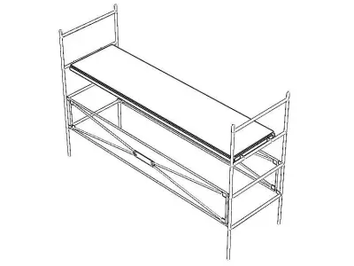 Steel Scaffolding Structure Free 3D model