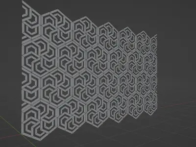 Wall wood seamless set2 v05 3D model