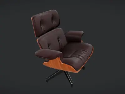 Luxury lounge chair 3D model