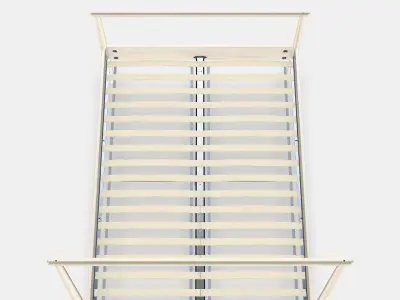 GJORA Bed frame 7 Low-poly 3D model