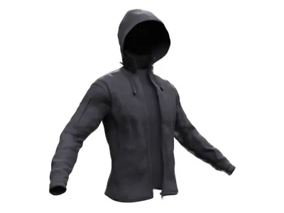 Jacket 55 - All MH Bodies - UE5 Skeletons - Rigged Low-poly 3D model