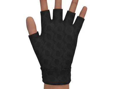 fingerless gloves  3D model
