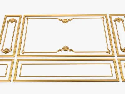 Classic decor ornament 114 3D model