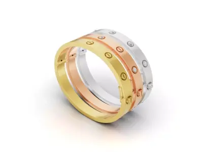 LOVE Bracelet Classic Model Push 3D print model