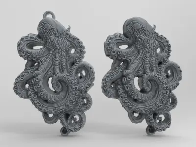 octobus pentant 3D print model