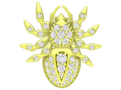 Luxury Spider Pendant 3D Model for Jewelry Design  3945 3D print model