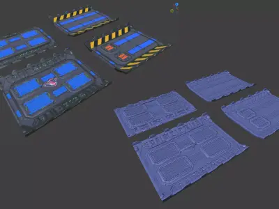 Antigravity Racing Ship 3D Model - A Low-poly 3D model