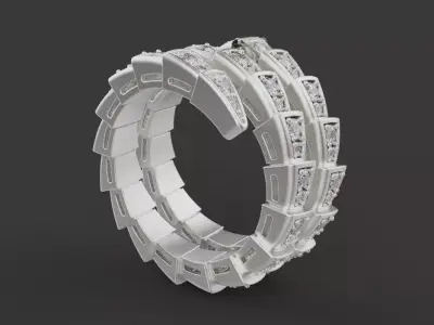 Serpent Ring 53981 3D print model