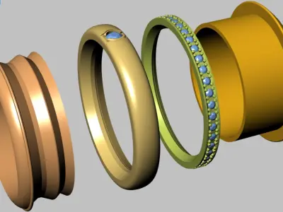 moving ring  3D print model