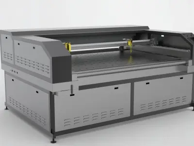 Laser cutting machine 3D model by forestlsls