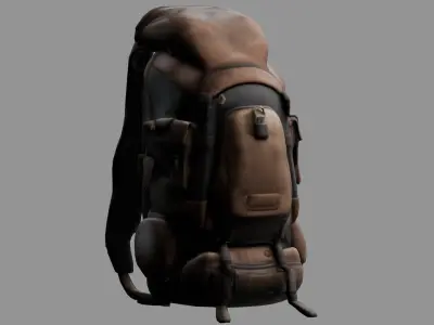 Stylized Backpack BP13 Low-poly 3D model