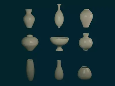 Pottery vase 3D model