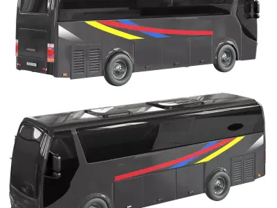 tourist bus 3D model